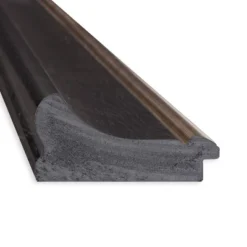 43" X 31" Non-Beveled Vogue Black Wall Mirror - Amanti Art