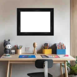 Amanti Art Grand Black Narrow Framed Dry Erase Magnetic Board -Amanti Art GUEST 24bafc98 d149 4a9e 896f d21258374a68