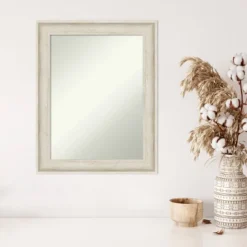 23" X 29" Non-Beveled Regal Birch Cream Wall Mirror - Amanti Art -Amanti Art GUEST 25429a6f f1e4 479f 9dc4 bab6c75ef932