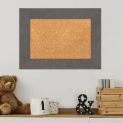 Amanti Art Rustic Plank Framed Corkboard, Natural Cork -Amanti Art GUEST 26d07fcc a34a 48fc 8ab9 ac613962f018