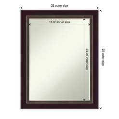 Amanti Art Signore Bronze Petite Bevel Wood Bathroom Wall Mirror 28.25 X 22.25 In. 12 Amanti Art Signore Bronze Petite Bevel Wood Bathroom Wall Mirror 28.25 X 22.25 In. -Amanti Art GUEST 27e2a896 c5d1 4d2e abbf a8c6292ca2c0