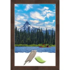 Amanti Art Wildwood Brown Narrow Picture Frame -Amanti Art GUEST 285bc60b f981 4edb 9905 d52920248858