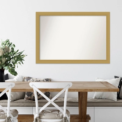 40" X 28" Non-Beveled Grace Brushed Gold Wall Mirror - Amanti Art 8 40" X 28" Non-Beveled Grace Brushed Gold Wall Mirror - Amanti Art - Image 6