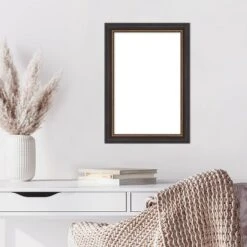 Amanti Art 21"x15" Ashton Black Framed Magnetic Dry Erase Board -Amanti Art GUEST 28bbbeb9 780c 4125 96a9 5e60ec20765c