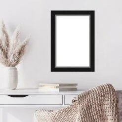 Amanti Art Eva Black Silver Narrow Framed Dry Erase Magnetic Board -Amanti Art GUEST 28f85aba ecd1 4480 9c74 a227a504f3f6