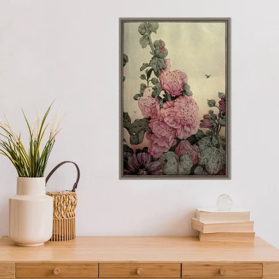 16" X 23" Garden Fantasy IV Peony Framed Canvas Wall Art - Amanti Art 6 16" X 23" Garden Fantasy IV Peony Framed Canvas Wall Art - Amanti Art - Image 4