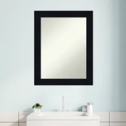 22" X 28" Non-Beveled Shiplap Navy Wood Bathroom Wall Mirror - Amanti Art 15 22" X 28" Non-Beveled Shiplap Navy Wood Bathroom Wall Mirror - Amanti Art -Amanti Art GUEST 29691e3a 4731 4c07 8d88 19ee291a0a96