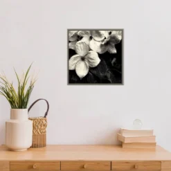 16" X 16" Dogwood Flower No.3 By Gary Horsfall Framed Canvas Wall Art - Amanti Art -Amanti Art GUEST 2a24a903 7d01 42aa a5c6 a21259a6feaa