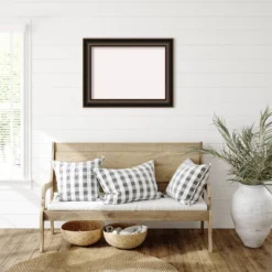 34"x26" Villa Wood Frame White Cork Board Oil Rubbed Bronze - Amanti Art: Bulletin Board, Wall Mounted, No Choking Hazard -Amanti Art GUEST 2a7a0732 88f7 4480 b565 e731f275e60b