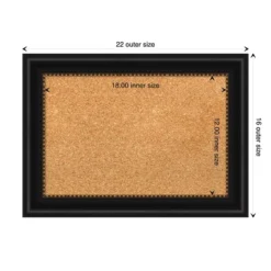 Amanti Art Manhattan Framed Corkboard, Natural Cork -Amanti Art GUEST 2c0e505f 2673 407b a7b0 7a3d34b0aa3c