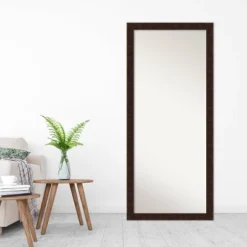 28" X 64" William Narrow Framed Full Length Floor Leaner Mirror Bronze - Amanti Art -Amanti Art GUEST 2cf7e97b 5390 481b 8fa2 20edcfcee9aa