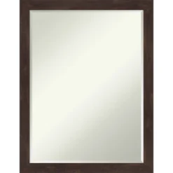 Amanti Art Fresco Petite Bevel Wood Bathroom Wall Mirror -Amanti Art GUEST 2e502a56 4c2d 4a1a ac7a 929eae13f38f