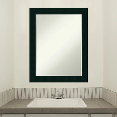 Amanti Art Tribeca Black Petite Bevel Wood Bathroom Wall Mirror 28 X 22 In. 7 Amanti Art Tribeca Black Petite Bevel Wood Bathroom Wall Mirror 28 X 22 In. - Image 5
