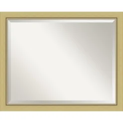 Amanti Art Landon Gold Narrow Beveled Framed Wall Mirror -Amanti Art GUEST 2ebc483e 615c 47cd 8de1 8145aa9b6a21