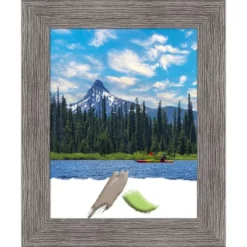 Amanti Art Pinstripe Plank Grey Narrow Picture Frame -Amanti Art GUEST 2f0bbcda c107 4a7e 8af3 d2f3d989a59f