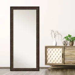 30" X 66" Non-Beveled Ridge Bronze Full Length Floor Leaner Mirror - Amanti Art -Amanti Art GUEST 2f740fb4 fccd 41d2 a81e 737329c4cf76