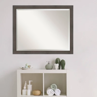 Hardwood Narrow Framed Bathroom Vanity Wall Mirror - Amanti Art 5 Hardwood Narrow Framed Bathroom Vanity Wall Mirror - Amanti Art - Image 3