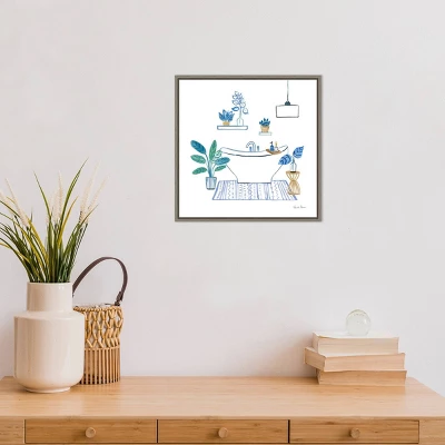 16" X 16" Relax II By Farida Zaman Framed Canvas Wall Art - Amanti Art 6 16" X 16" Relax II By Farida Zaman Framed Canvas Wall Art - Amanti Art - Image 4