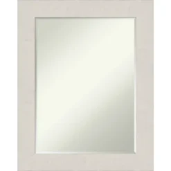 Rustic Plank Petite Bevel Bathroom Wall Mirror -Amanti Art GUEST 30a7ee2e 8765 4dd1 b4db dd94b2c22640