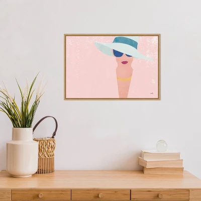 23" X 16" Fashion Forward Woman By Moira Hershey Framed Canvas Wall Art - Amanti Art 5 23" X 16" Fashion Forward Woman By Moira Hershey Framed Canvas Wall Art - Amanti Art - Image 3