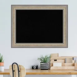 33"x25" Wood Frame Black Cork Board Fleur Champagne Silver - Amanti Art: Bulletin Board, Cork Material, Wall Mount, No Choking Hazard 18 33"x25" Wood Frame Black Cork Board Fleur Champagne Silver - Amanti Art: Bulletin Board, Cork Material, Wall Mount, No Choking Hazard -Amanti Art GUEST 30e19629 3a8b 45ee baa2 2b02c24fdce0
