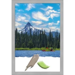 Amanti Art Vista Brushed Nickel Narrow Picture Frame -Amanti Art GUEST 317b7dfc 8c8a 4c87 8f77 79bdcd05011c