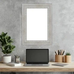 Amanti Art Rustic White Wash Framed Dry Erase Magnetic Board -Amanti Art GUEST 31c4d351 02a1 466e 82b2 1b5a533f5c95