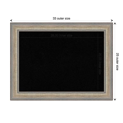 33"x25" Wood Frame Black Cork Board Fleur Champagne Silver - Amanti Art: Bulletin Board, Cork Material, Wall Mount, No Choking Hazard 11 33"x25" Wood Frame Black Cork Board Fleur Champagne Silver - Amanti Art: Bulletin Board, Cork Material, Wall Mount, No Choking Hazard - Image 9