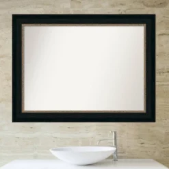 45" X 34" Non-Beveled Paragon Bathroom Wall Mirror Bronze - Amanti Art -Amanti Art GUEST 324692b0 3312 4b05 85f3 c03309aa9022