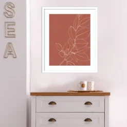 21" X 25" Warm Magnolia Branch II By Karyn Panganiban Wood Framed Wall Art Print - Amanti Art -Amanti Art GUEST 32a949e5 d84b 47ef ac09 9f5c27576026