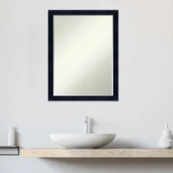 Amanti Art Madison Black Petite Bevel Wood Bathroom Wall Mirror 26.5 X 20.5 In. -Amanti Art GUEST 3316f9df 9cb2 4cfd a663 cc37d6048fb0