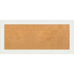 Amanti Art Vanity White Narrow Framed Corkboard, Natural Cork -Amanti Art GUEST 333c1e5b 636c 44e5 94be cf221000f8d6