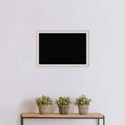 26"x18" Two Tone Wood Frame Cork Board Silver - Amanti Art -Amanti Art GUEST 334bf72d 0551 486f afb2 2075d9a8a153