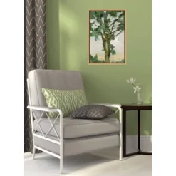 16" X 23" Green Tree Line I Framed Canvas Wall Art - Amanti Art -Amanti Art GUEST 3390edf8 040e 4479 b179 9261009567c9