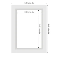 Amanti Art Blanco White Framed Dry Erase Magnetic Board -Amanti Art GUEST 33b28f9c 1722 4c77 8f04 719c5caa1a09