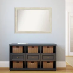 41" X 29" Non-Beveled Regal Birch Cream Wall Mirror - Amanti Art -Amanti Art GUEST 341c57fb 3518 45f4 aeb2 ec414985c71a