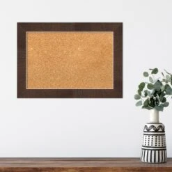 Amanti Art Wildwood Brown Narrow Framed Corkboard, Natural Cork -Amanti Art GUEST 345fb268 ad82 4d10 8807 21e910aac288