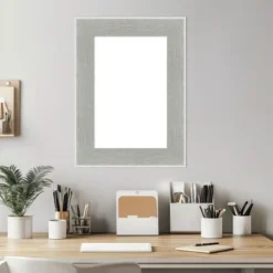 Amanti Art Glam Linen Grey Framed Dry Erase Magnetic Board -Amanti Art GUEST 34d54e69 d1f4 4193 a2d7 1ac58e4d0c9f