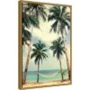 16" X 23" Palm Sky 3 By Design Fabrikken Framed Canvas Wall Art - Amanti Art -Amanti Art GUEST 35157014 9498 49a9 849e cb27f92cbfdd