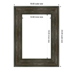 Amanti Art Rail Rustic Char Framed Dry Erase Magnetic Board -Amanti Art GUEST 35a17964 bad0 4255 854f 4cd2d01260b6