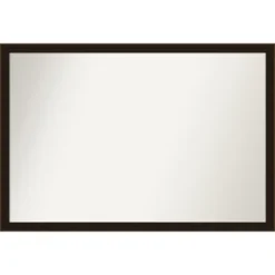 Espresso Brown Non-Beveled Wood Bathroom Wall Mirror -Amanti Art GUEST 35f8ab95 730a 4191 b8d4 5ba99991b458