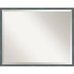 Dixie Rustic Narrow Framed Bathroom Vanity Wall Mirror Blue/Gray - Amanti Art -Amanti Art GUEST 36782b45 da57 4d96 bd13 8ac28dcad576