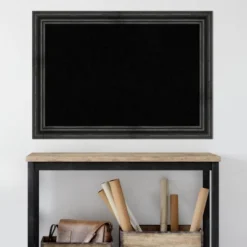 Amanti Art Black Cork Board Wood Framed Rustic Pine Black Bulletin Board 41 In. X 29 In. -Amanti Art GUEST 36a8aaa4 1fc7 4d04 b5cc 19fae1a71834