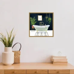16" X 16" Boho Bath I By Victoria Borges Framed Canvas Wall Art - Amanti Art -Amanti Art GUEST 371c6870 24e1 47f0 bca9 4c6a9dfe61c1