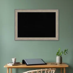 Amanti Art 41"x29" Wood Frame Black Cork Board Fleur Champagne Silver : Wall Mount -Amanti Art GUEST 38e4a424 d10f 4dbe ab4a b4e87c9efd84
