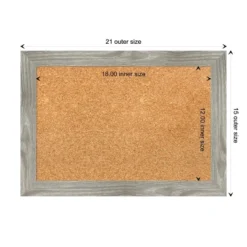 Amanti Art Dove Greywash Square Framed Corkboard, Natural Cork -Amanti Art GUEST 390ce5da 9dea 4e99 8207 3f76f79016e6