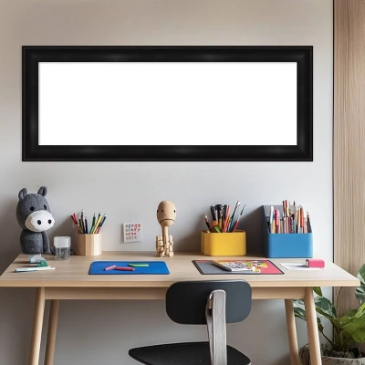 Amanti Art 16"x40" Grand Black Narrow Framed Magnetic Dry Erase Board 9 Amanti Art 16"x40" Grand Black Narrow Framed Magnetic Dry Erase Board - Image 7