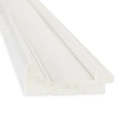 32" X 32" Non-Beveled Ridge White Wall Mirror - Amanti Art