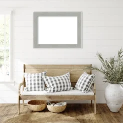 Amanti Art Glam Linen Grey Framed Dry Erase Magnetic Board -Amanti Art GUEST 3a028be9 97e4 464a 8c19 6c65dccb380b