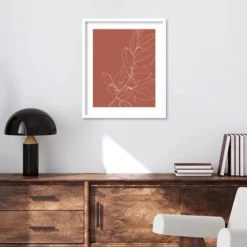21" X 25" Warm Magnolia Branch II By Karyn Panganiban Wood Framed Wall Art Print - Amanti Art -Amanti Art GUEST 3b2e0f2d 63f2 41c9 8b20 b07a5fafa79c